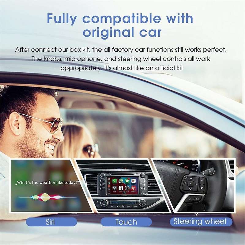 Wireless Carplay Android Auto Retrofit Decoder for 2014-2019 4runner Land Curiser