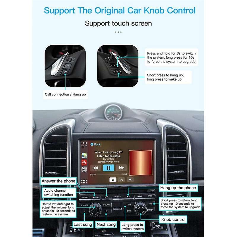 Wireless CarPlay Kits Android Auto Fit for W/PCM3.1