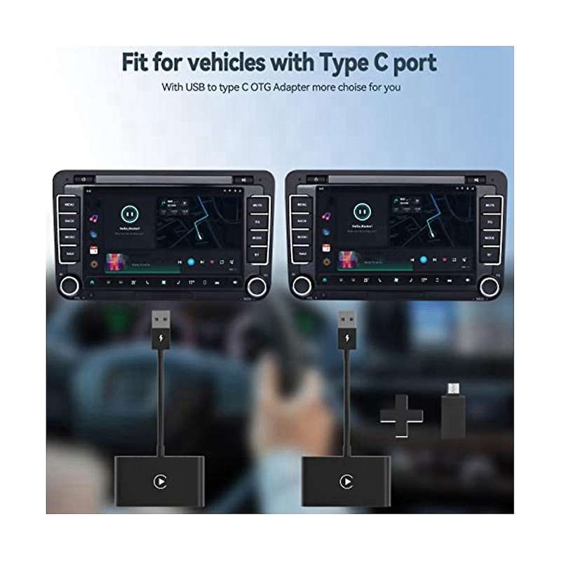 Wireless Carplay for Wired Carplay Car Wireless Fast and Easy Use Fit for From 2015 & Ios 10+(black