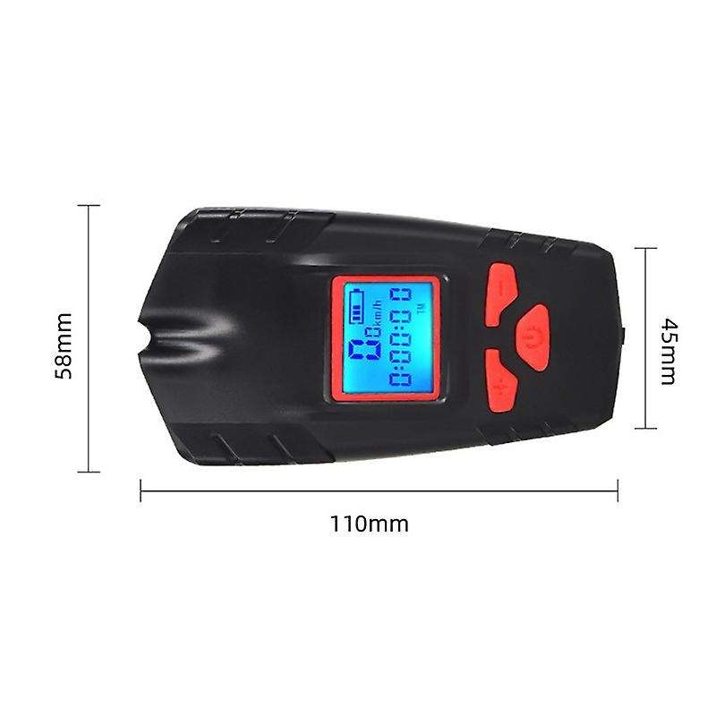 Wireless Code Meter Bicycle Light, Rechargeable Headlight with Horn, Speedometer Odometer, for All M