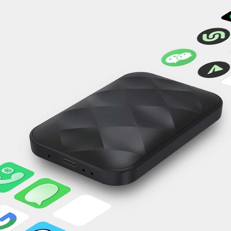 Wireless Carplay Mini Box A5 Wi Adapter 4+64g with Android System for Car with Wired Carplay