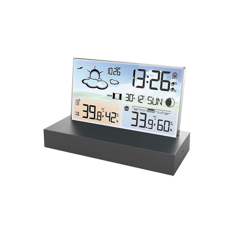 Wireless Digital Screen Meteorological Clock Weather Forecast Clock with Temperature Humidity Sensor
