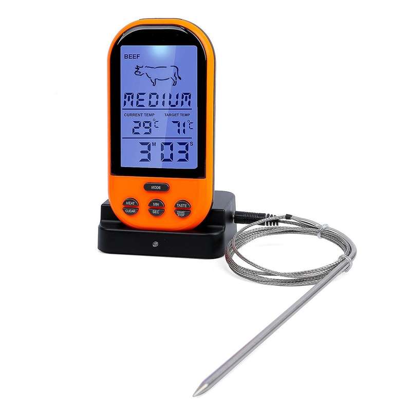 Wireless Food Digital Display Wireless Remote Food Thermometer Outdoor Barbecue Food Thermometer