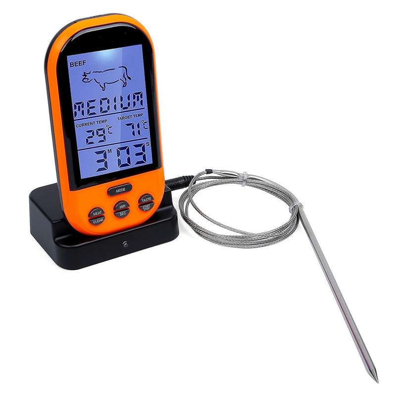Wireless Food Digital Display Wireless Remote Food Thermometer Outdoor Barbecue Food Thermometer