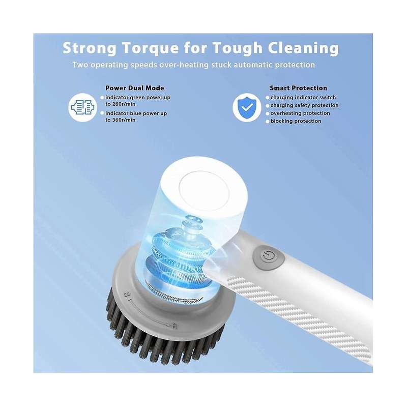 Wireless Electric Cleaning Brush Housework Kitchen Dishwashing Brush Bathtub Tile Professional Clea