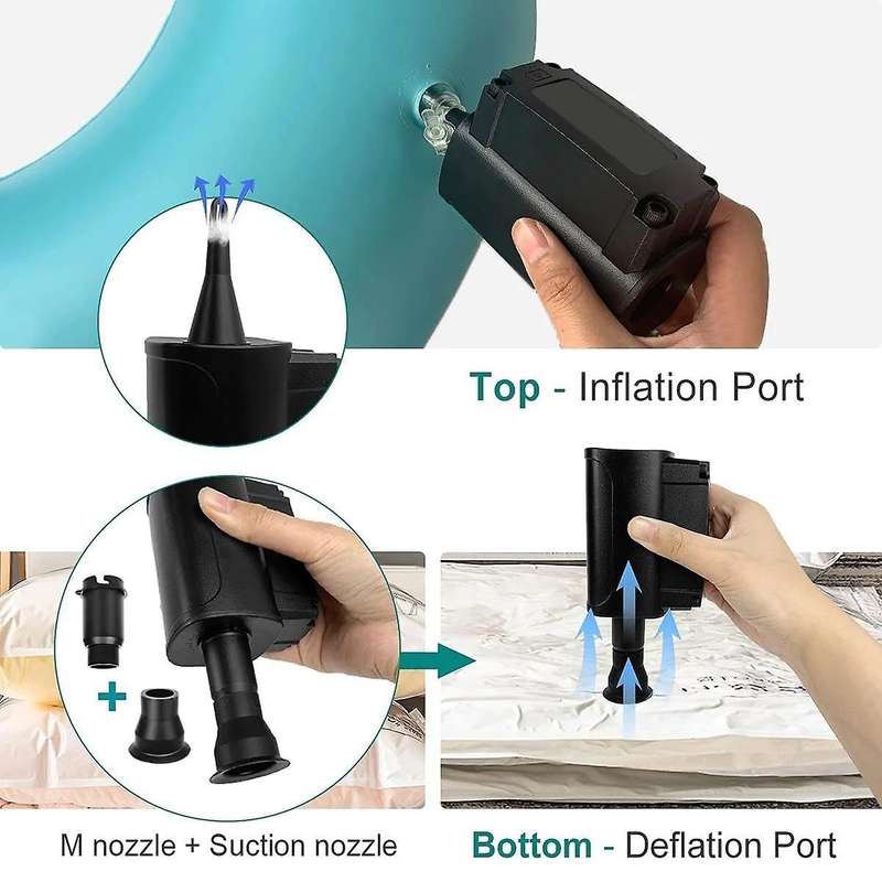 Wireless Electric Air Pump Portable Inflatable Compressor for Mattress Swimming Pool Fast Air Fillin
