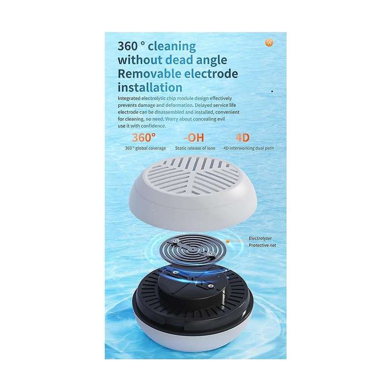 Wireless Fruit Vegetable Purifier Waterproof Fruit Vegetable Washing Machine Fruits Usb Charging Fo