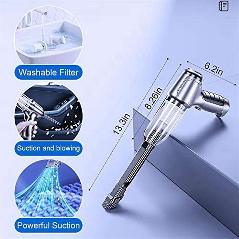 Wireless Handheld Car Vacuum Cleaner, 12000pa High Power Mini Portable Vacuum Cleaner,handheld Vacuu