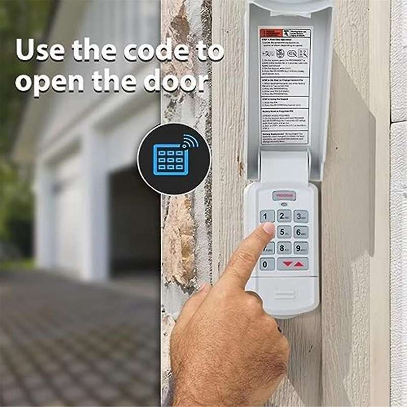 Wireless Garage Door Remote Opener Keyless Keypad Fits for Genie Intellicode Older Models GWKP, GWK-