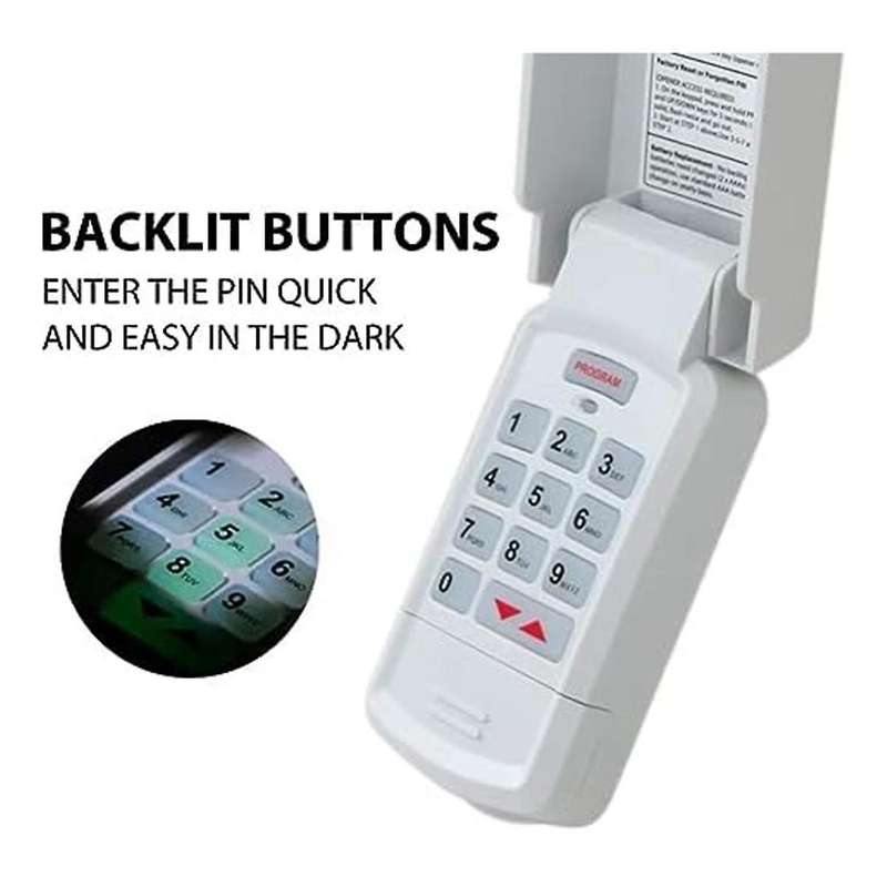 Wireless Garage Door Remote Opener Keyless Keypad Fits for Genie Intellicode Older Models GWKP, GWK-