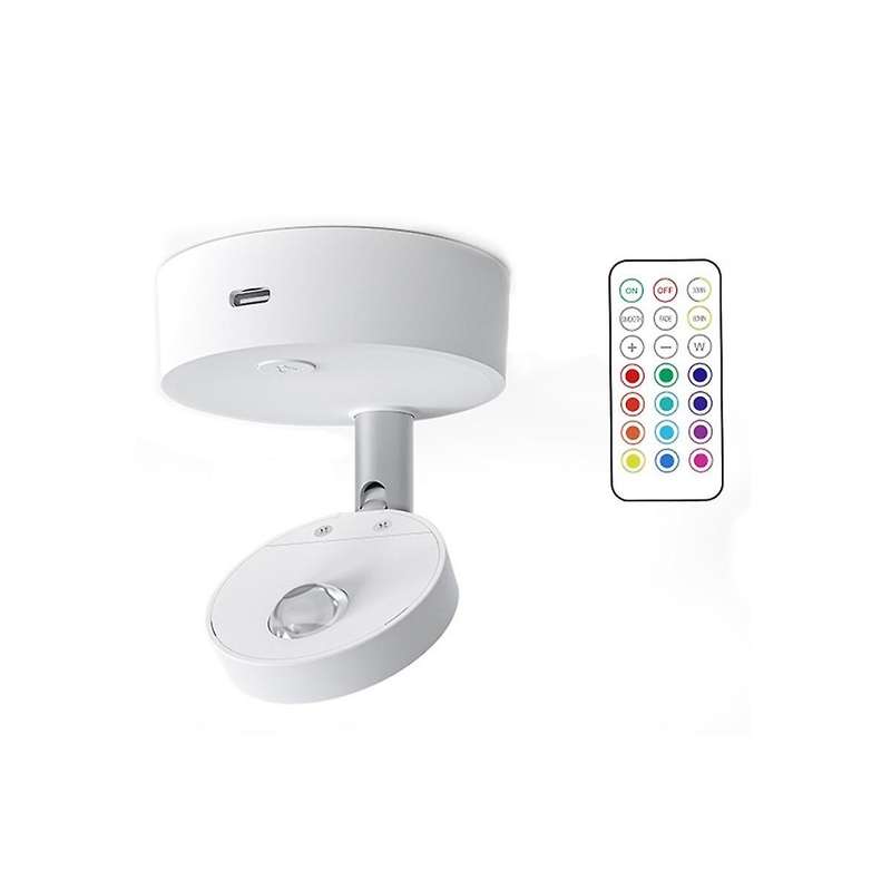 Wireless LED Spotlight Remote Control Closet Spotlights RGB Spotlights for Bedroom Wine Cabinet Ligh