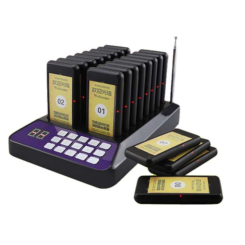 Wireless Meal Pickup Device, Restaurant Cafe Vibrating Meal Pickup Caller, Meal Calling Device Eu-pl