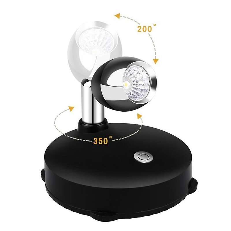 Wireless Spotlight Battery Operated Accent Lights,dimmable Led Spotlights with Remote Rotatable Wall