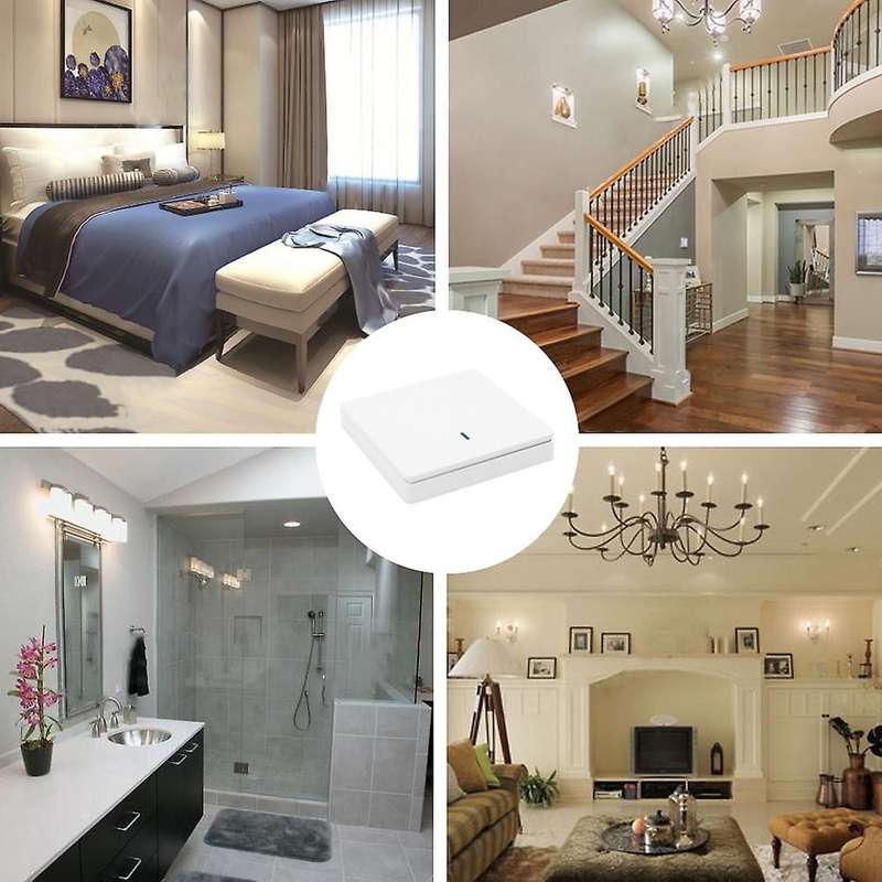 Wireless Smart Light Switch RF 433MHz Lighting Control Intelligent Switch AC 90-250V 10A Module( 1
