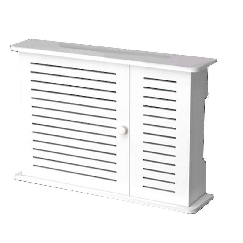Wireless Wifi Router Storage Boxes Wooden Box Cable Plus Wire Bracket Wall Hanging Plug Board Shelf