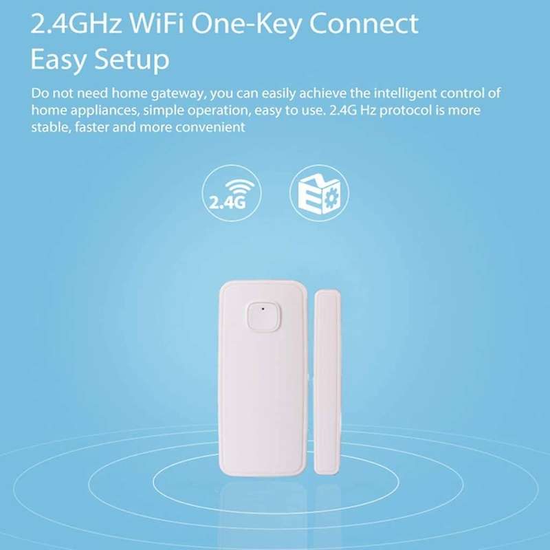 Wireless WIFI Window and Door Alarms for Home Smartphone App Control Alarm Notification Push