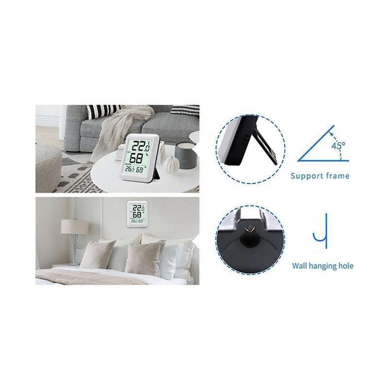 Wireless Thermometer Hygrometer Babyroom Digital Lcd Temperature Humidity Monitor Indoor Outdoor Wea