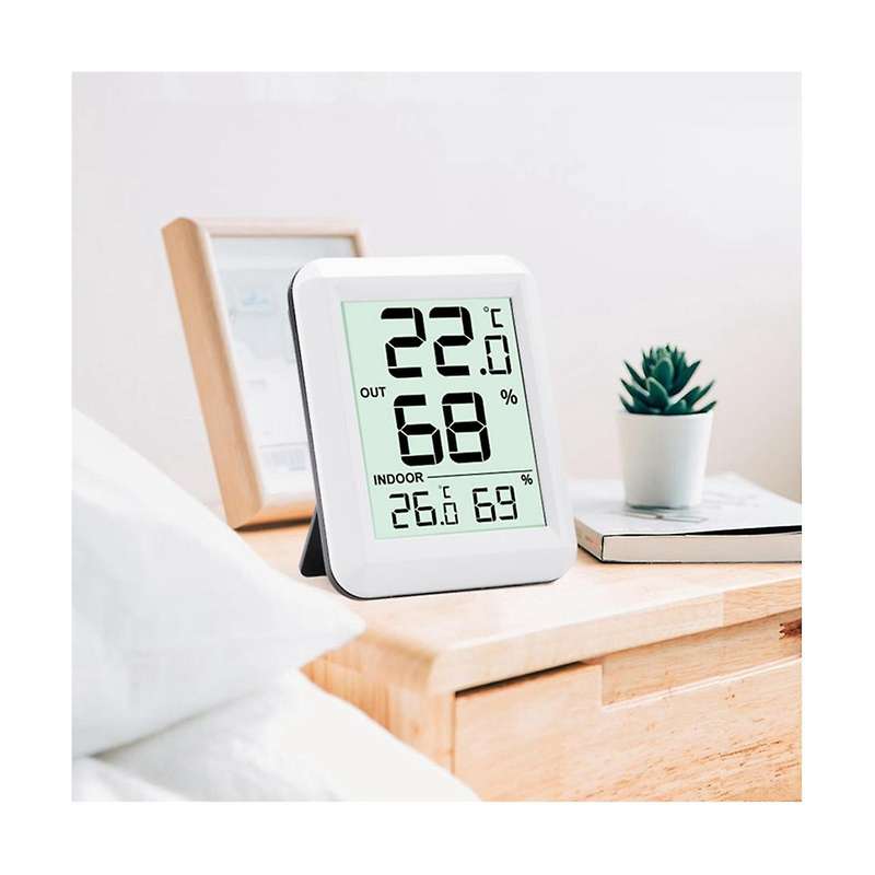 Wireless Thermometer Hygrometer Babyroom Digital Lcd Temperature Humidity Monitor Indoor Outdoor Wea
