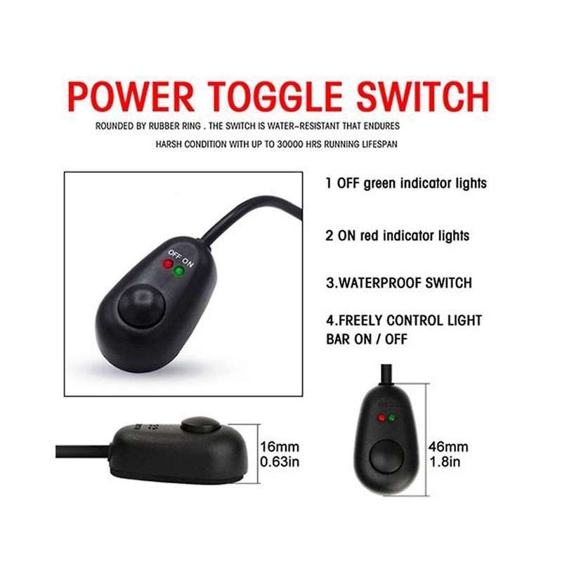Wiring Harness Kit for 2 Light Fuse On-off Switch 12v 40a Relay 180 W/ 300w for 4-52 Inch Led Work