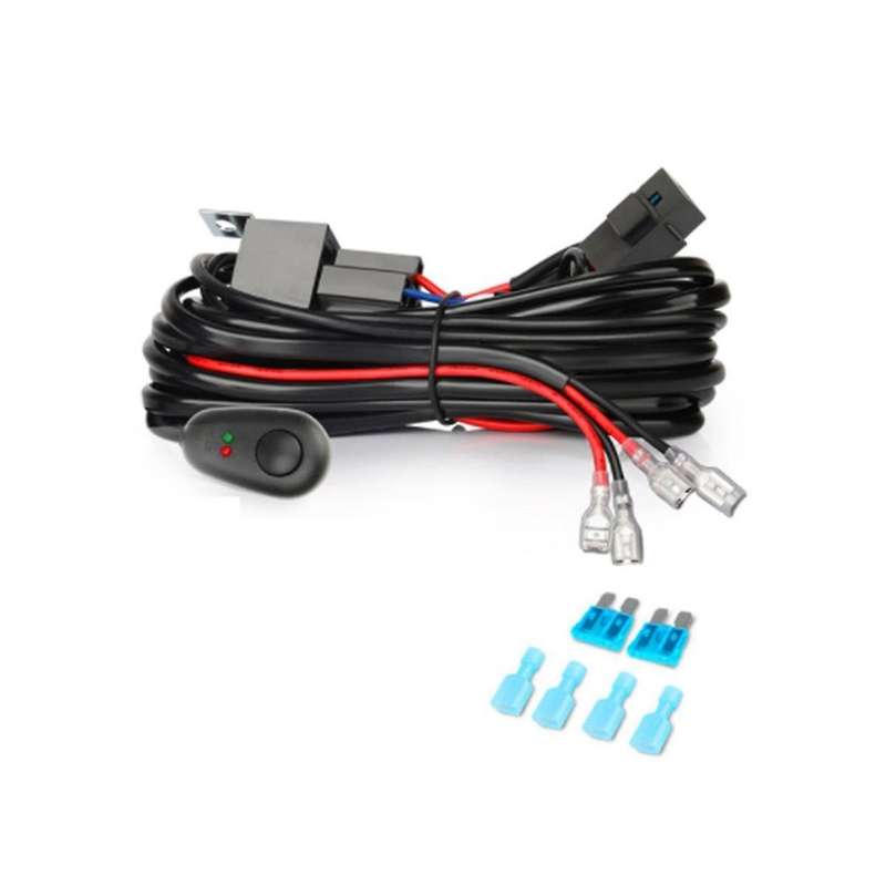 Wiring Harness Kit for 2 Light Fuse On-off Switch 12v 40a Relay 180 W/ 300w for 4-52 Inch Led Work
