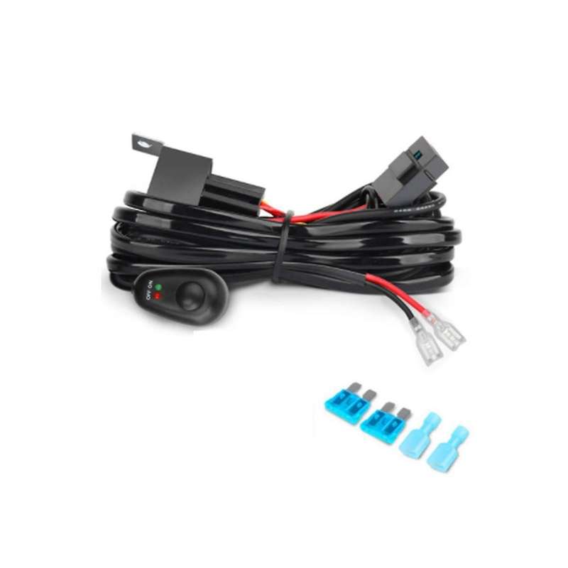 Wiring Harness Kit for 1 Light Fuse On-off Switch 12v 40a Relay 180 W/ 300w for 4-52 Inch Led Work