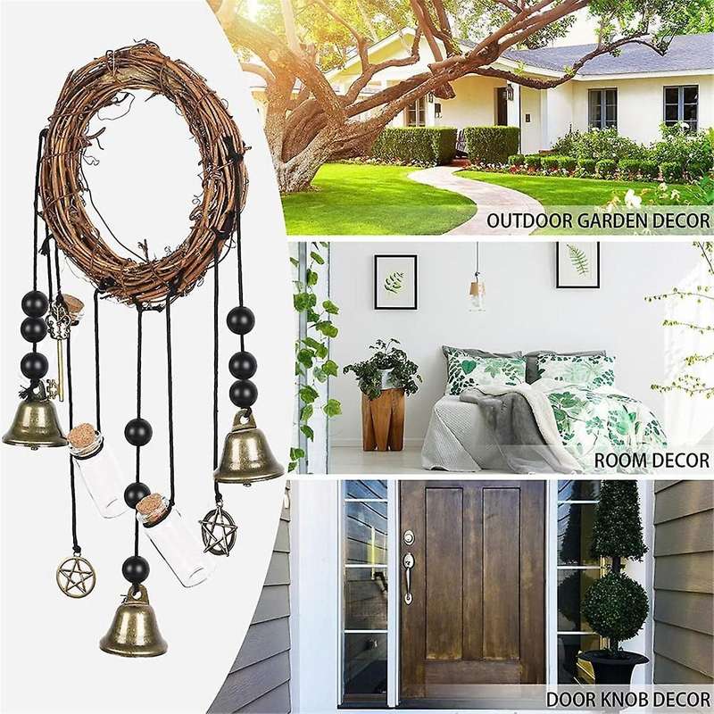 Witch Bells,1 Pcs Wiccan Wind Chimes, Protection, Wicca Supplies,handmade