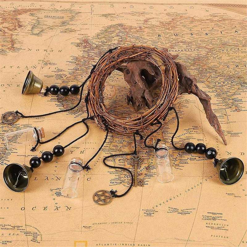 Witch Bells,1 Pcs Wiccan Wind Chimes, Protection, Wicca Supplies,handmade