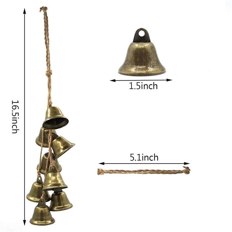 Witch Bells for Door Knob, Handmade Decor for Home Protection, Wiccan Altar Supplies, Witchy Pagan S