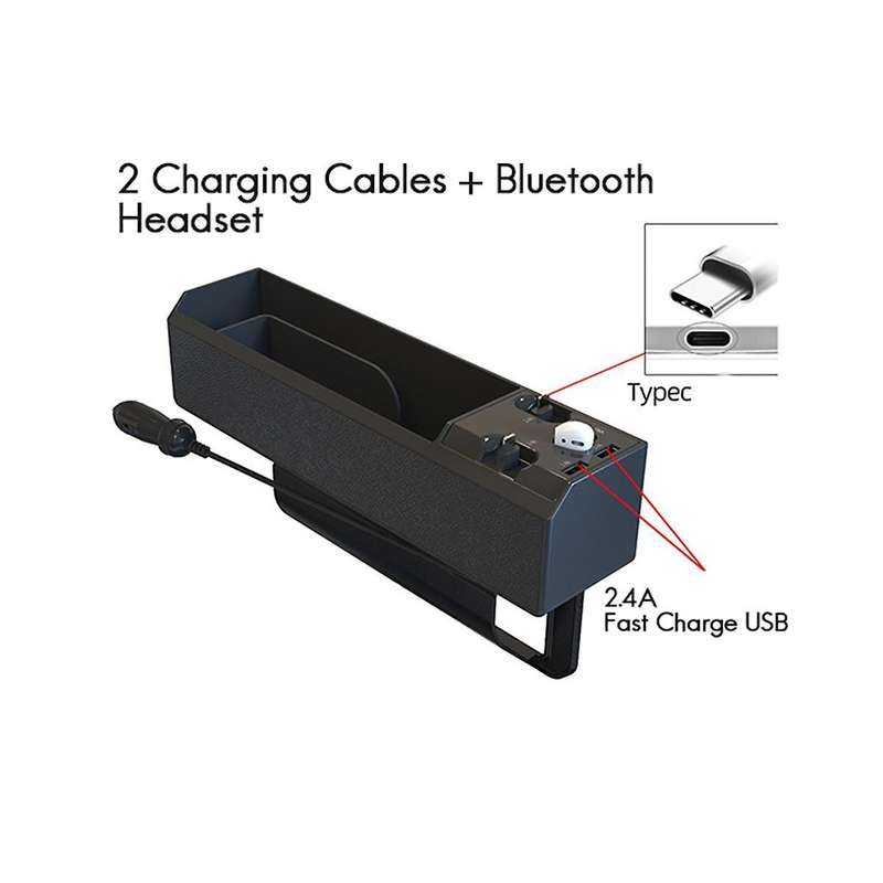 With Bluetooth Headset Model 2 Lines Slit Storage Box Front Storage Box Multifunctional Storage Box