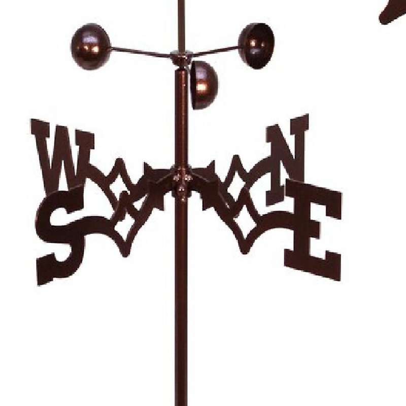 Witch Weather Vane Stainless Steel Spray Paint European-Style Gardening Metal Craft Ornaments