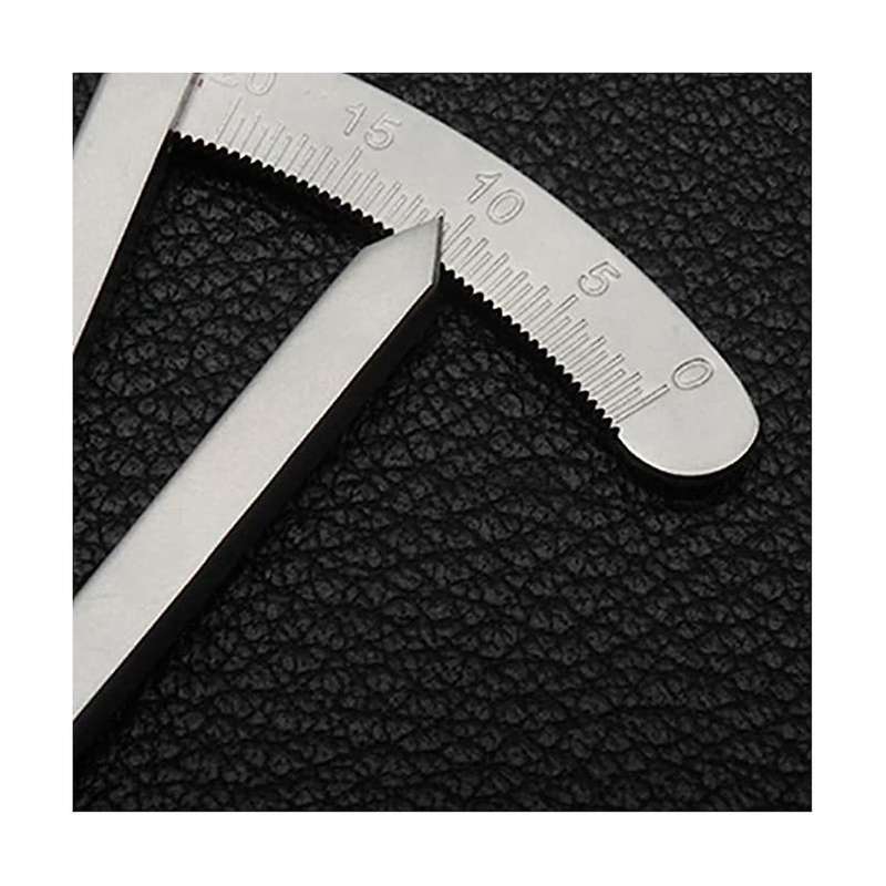 With Scale Mini Spacing Gauge Diy Handmade Leather Leather Art Stainless Steel Scribe Gauge Adjustab