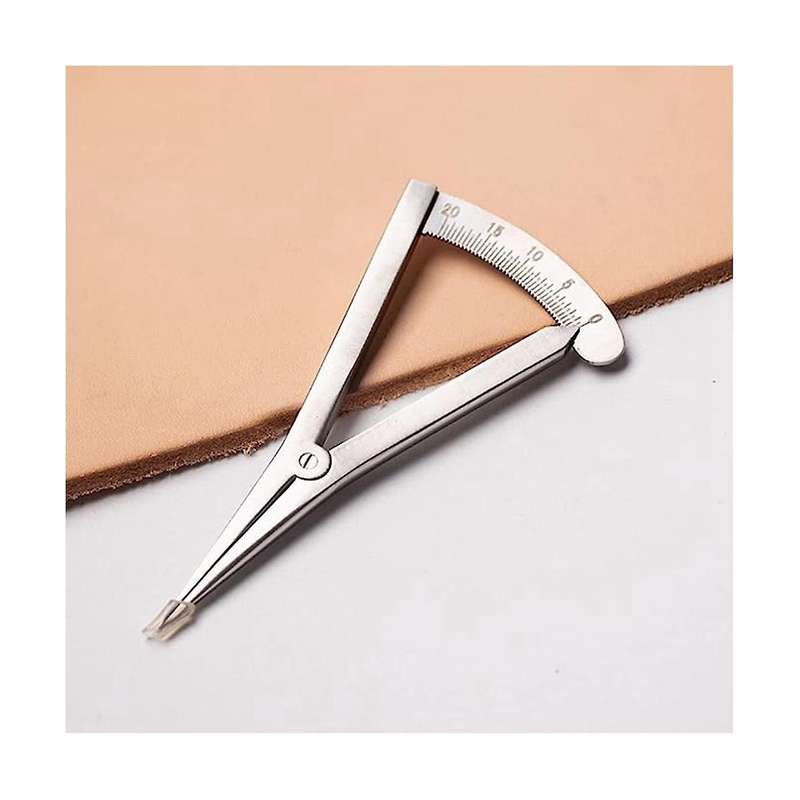 With Scale Mini Spacing Gauge Diy Handmade Leather Leather Art Stainless Steel Scribe Gauge Adjustab