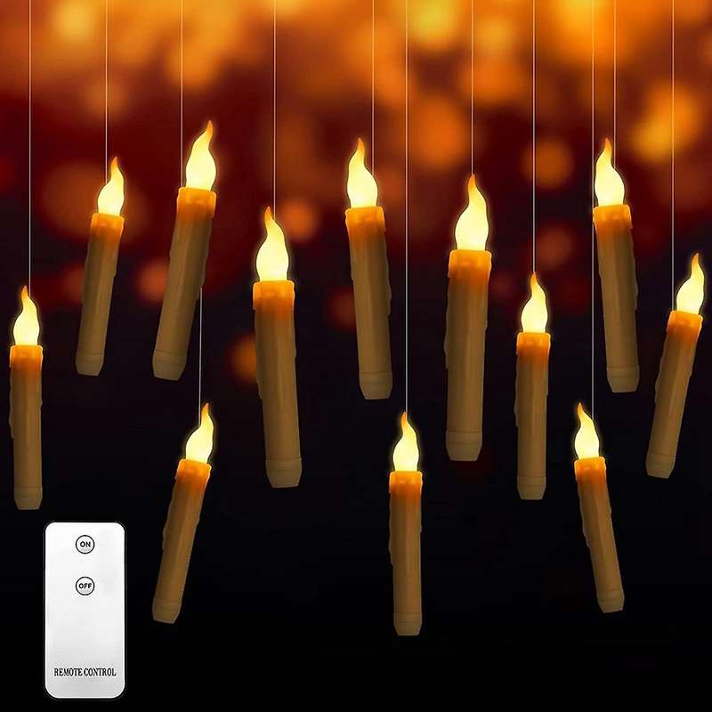 With Remote Control Led Flameless Candles Hanging Flameless Candlesticks Led Taper Candles