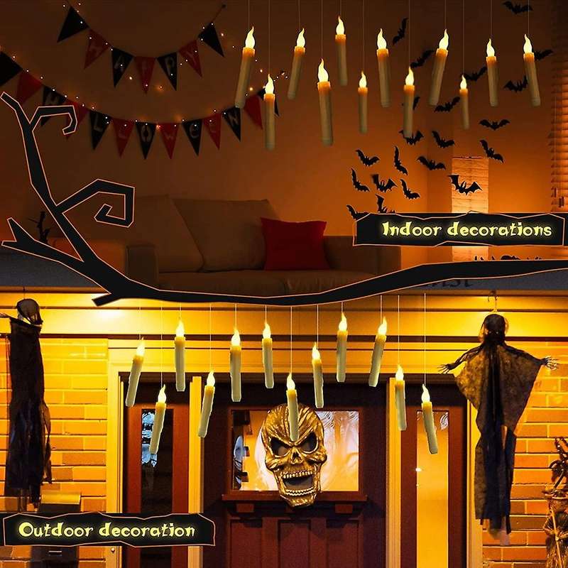 With Remote Control Led Flameless Candles Hanging Flameless Candlesticks Led Taper Candles