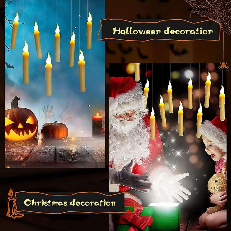 With Remote Control Led Flameless Candles Hanging Flameless Candlesticks Led Taper Candles