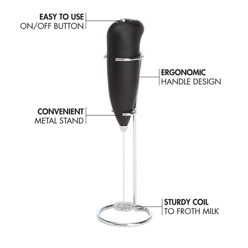 With Stand Handheld Whisk Drink Foamer Mini Blender Mixer for Coffee Frappe Matcha Espresso