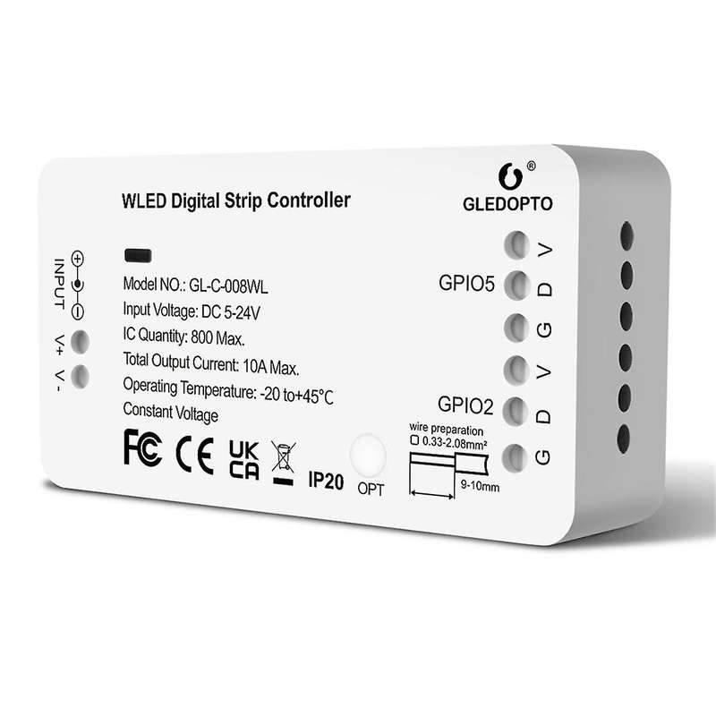 Wled Strip Controller Led Lights Over 100 Dynamic Lighting Modes Diy Wifi App Control 800 Ic Rgb R