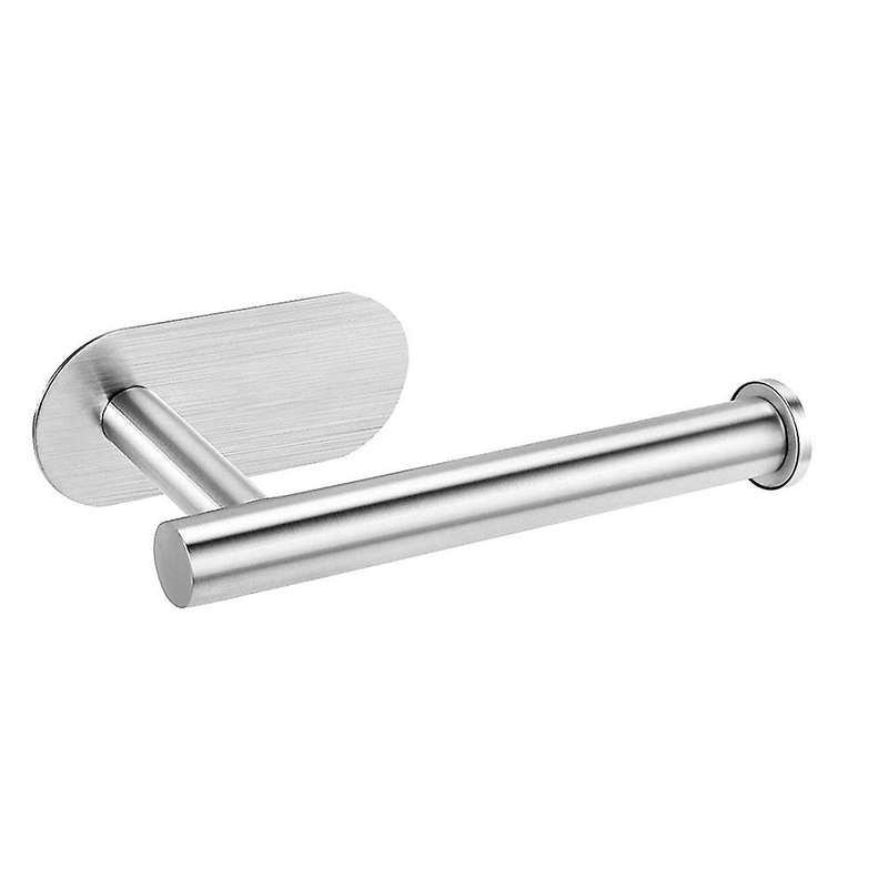 Without Drilling Holder Self-Adhesive Roll Paper Holder Stainless Steel Tissue Holder for Bathroom K
