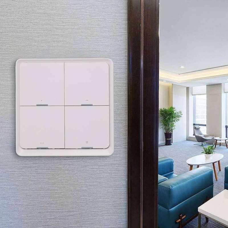 With Zigbee Gateway App Control Smart Home No Wire Smart Tuya 4-way Panel Scene Button Switch Used