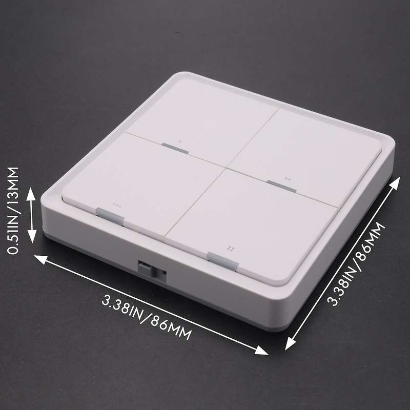 With Zigbee Gateway App Control Smart Home No Wire Smart Tuya 4-way Panel Scene Button Switch Used