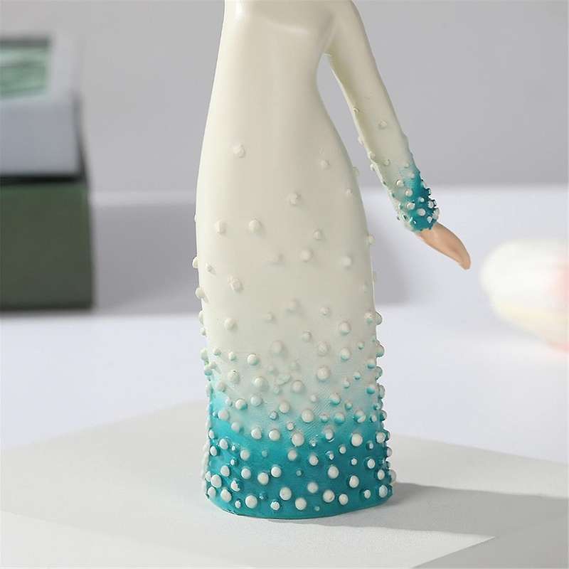 Woman Lifting Hand Woman Figurine Art Statue Lover Sculpture Ornament Desktop Decor Office Decoratio