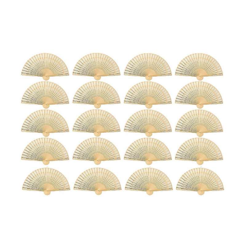 Women Wooden Fan Folding Hand Fan Wooden Fan with Bag Gold Fan for Favors Fan Bridal Party Favor Fo