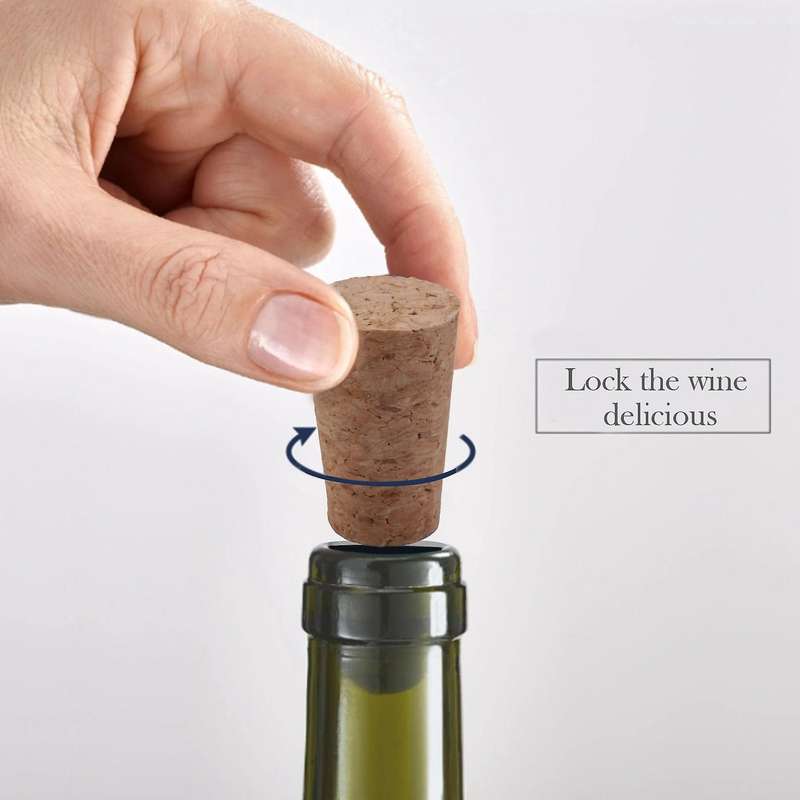 Wood Bottle Stopper,Soft Wood Corks,Tapered Cork Wooden Beer Bottle Stopper for Wine Making Craft,fo