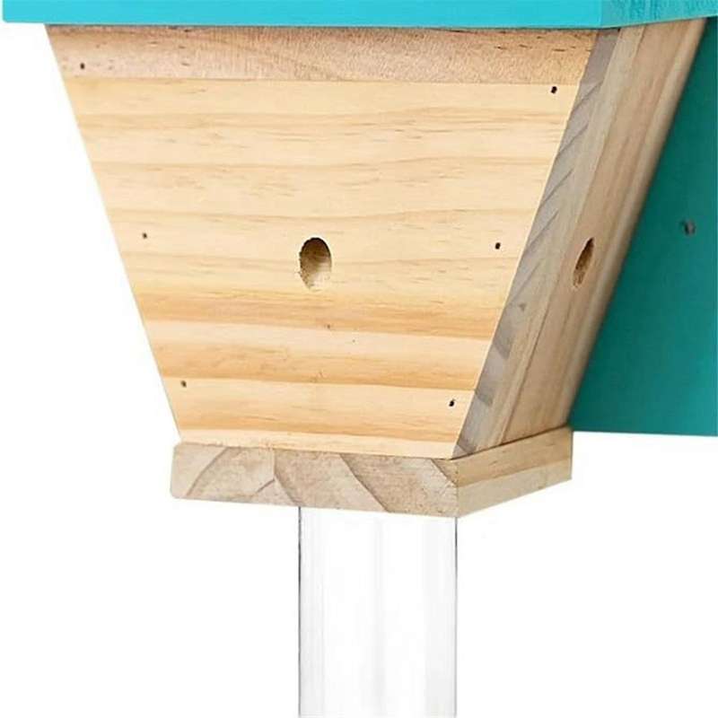 Wood Carpenter Bee Trap for Outside - Wood Boring Bee Trap-Nature Shed Style Carpenter Bee Traps Out