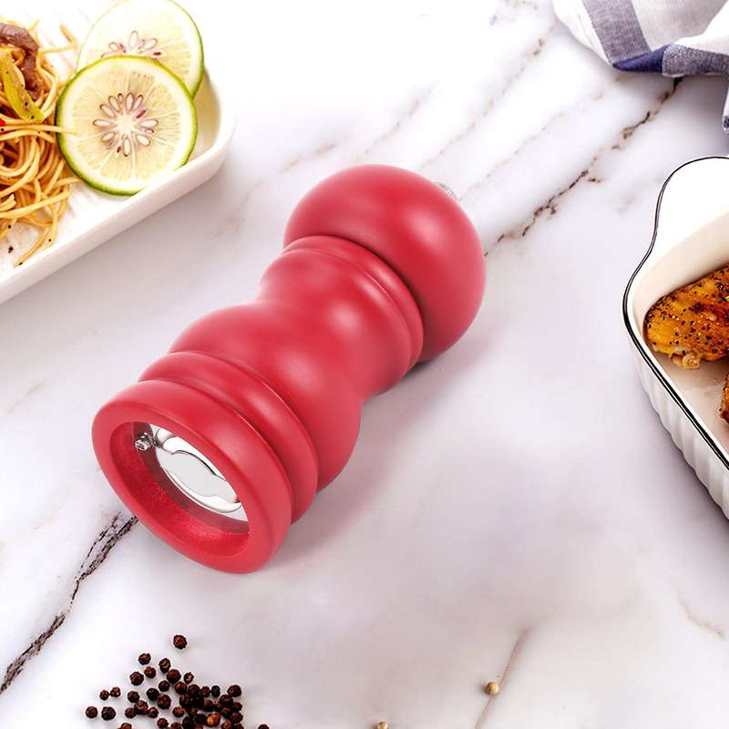 Wood Salt and Pepper Grinder Set Manual Pepper Salt Mill Shaker, Solid Wood with Adjustable Coarsen
