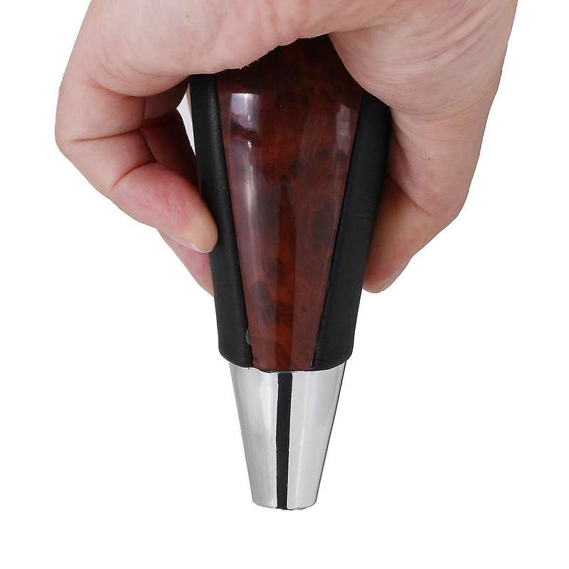 Wood Grain Car Gear Shift Knob for / Fortuner Crown Land Cruiser Lever Shifter Stick Grey