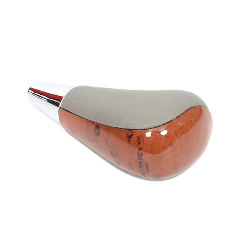 Wood Grain Car Gear Shift Knob for / Fortuner Crown Land Cruiser Lever Shifter Stick Grey