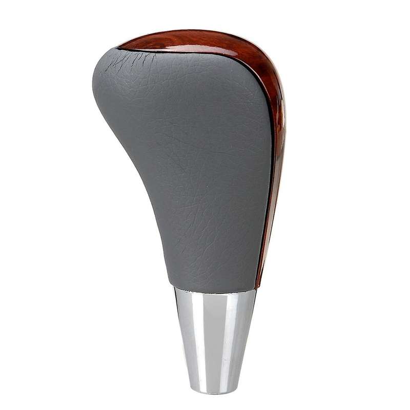 Wood Grain Car Gear Shift Knob for / Fortuner Crown Land Cruiser Lever Shifter Stick Grey