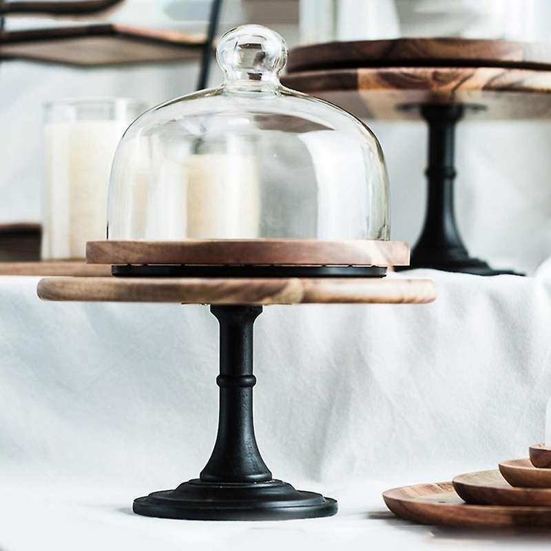 Wooden Cake Stand Dessert Tray Display Stand Pastry Cake Tools Kitchen Storage Utensils Table Decora