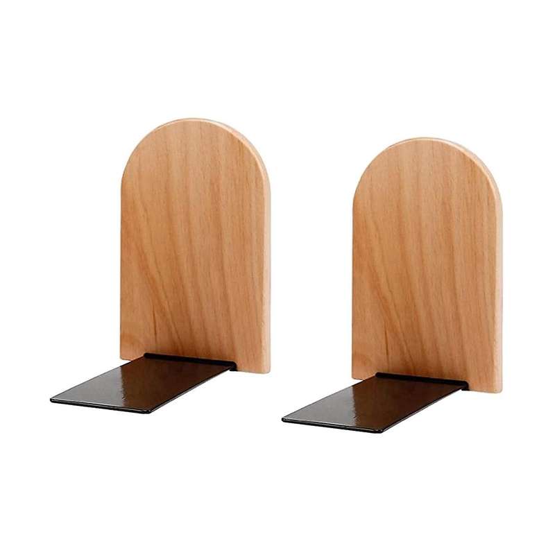 Wooden Bookends Pair Of Bookends Office Bookshelf Bookshelf Stopper Home Office School Standard Siz